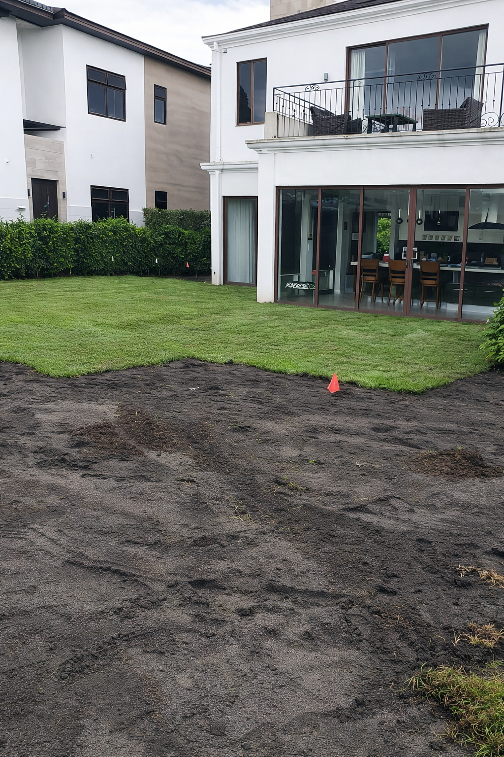 Construcción de áreas verdes